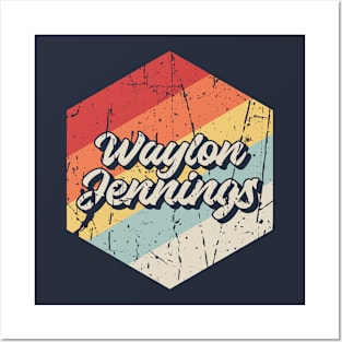 Waylon jennings Retro Posters and Art